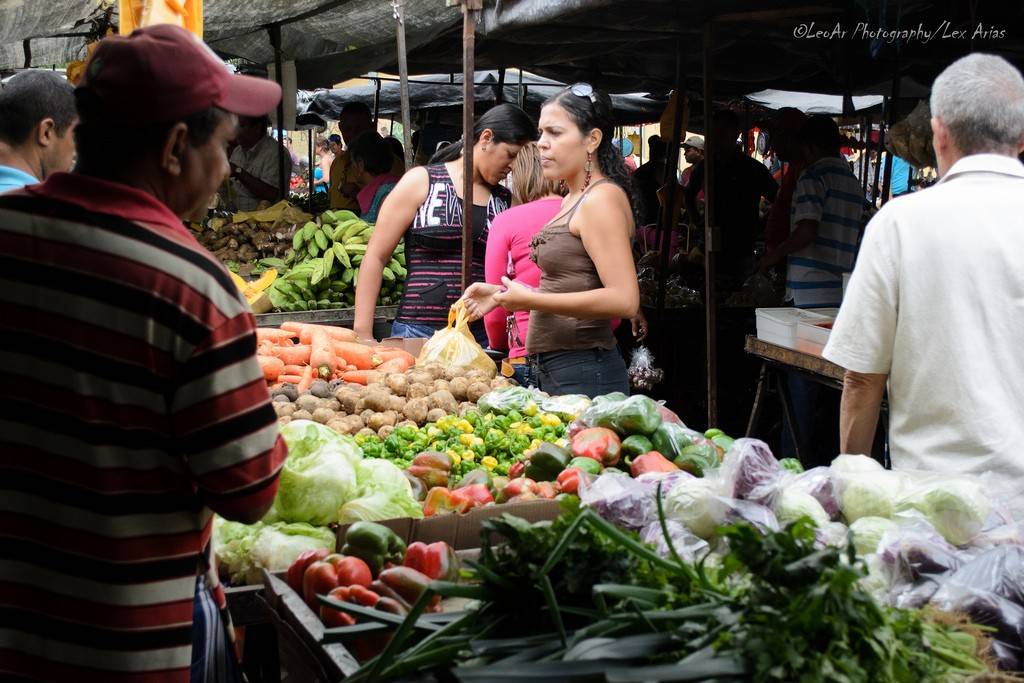 Mercado em Caracas, na Venezuela
