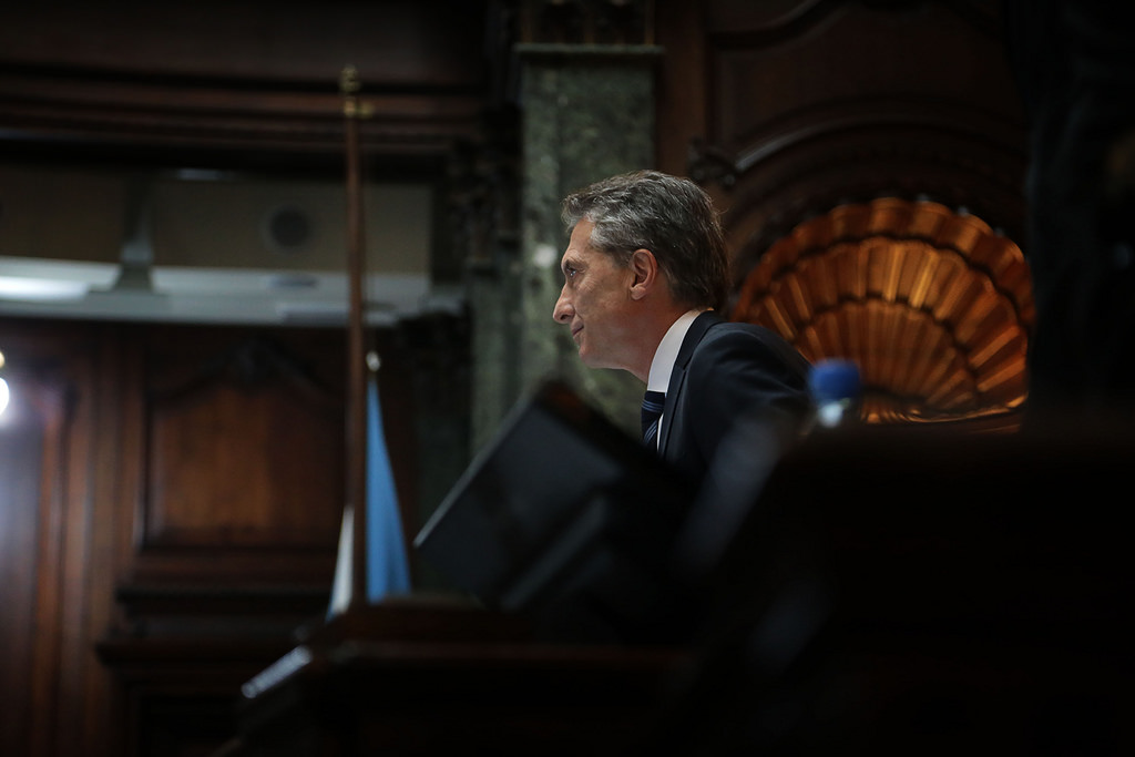 O presidente da Argentina, Mauricio Macri