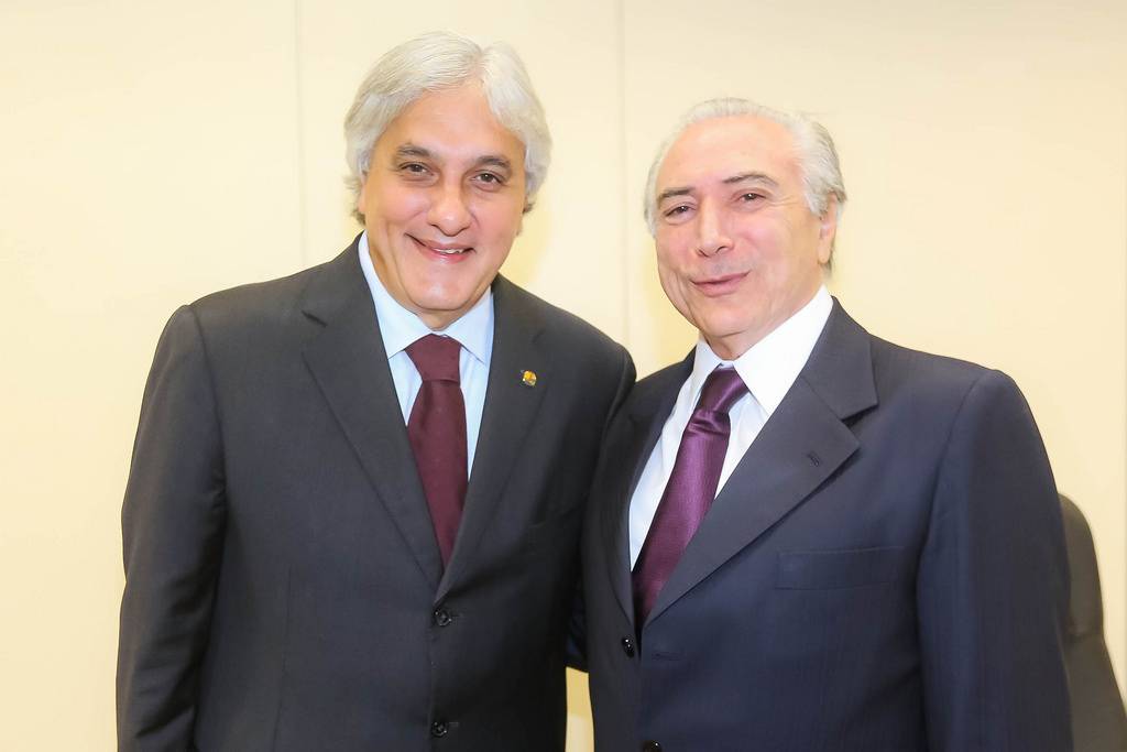 Senador Delcídio do Amaral e (vice) presidente Michel Temer
