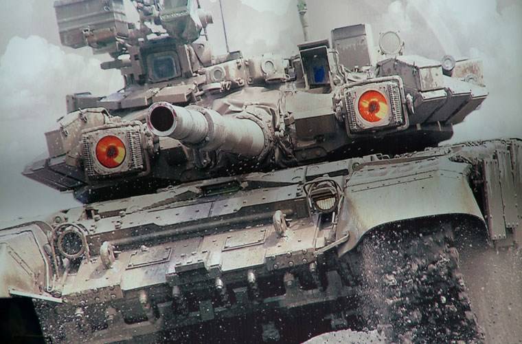 Tanque T-90 do exército da Rússia