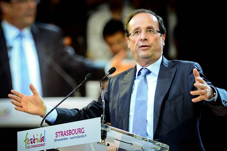 O presidente da França, François Hollande