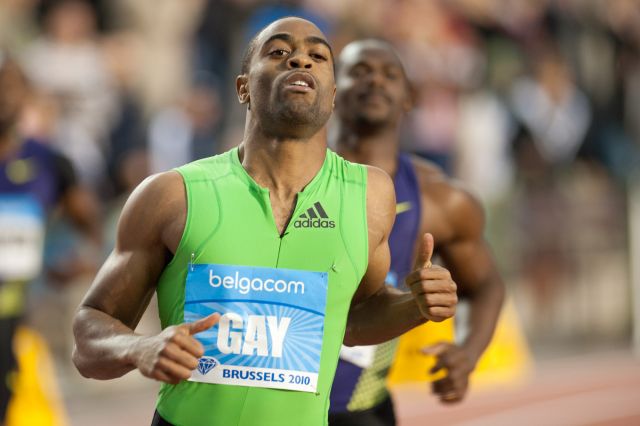 O velocista norte-americano Tyson Gay