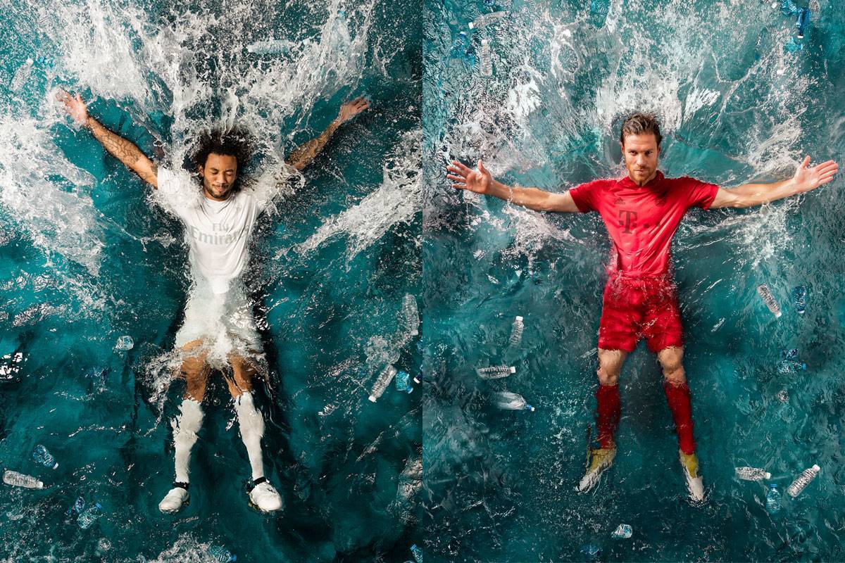 Real Madrid e Bayern de Munique utilizam camisas Parley for the Oceans feitas com plástico retirado do oceano