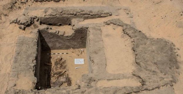Um dos túmulos descobertos em Abidos