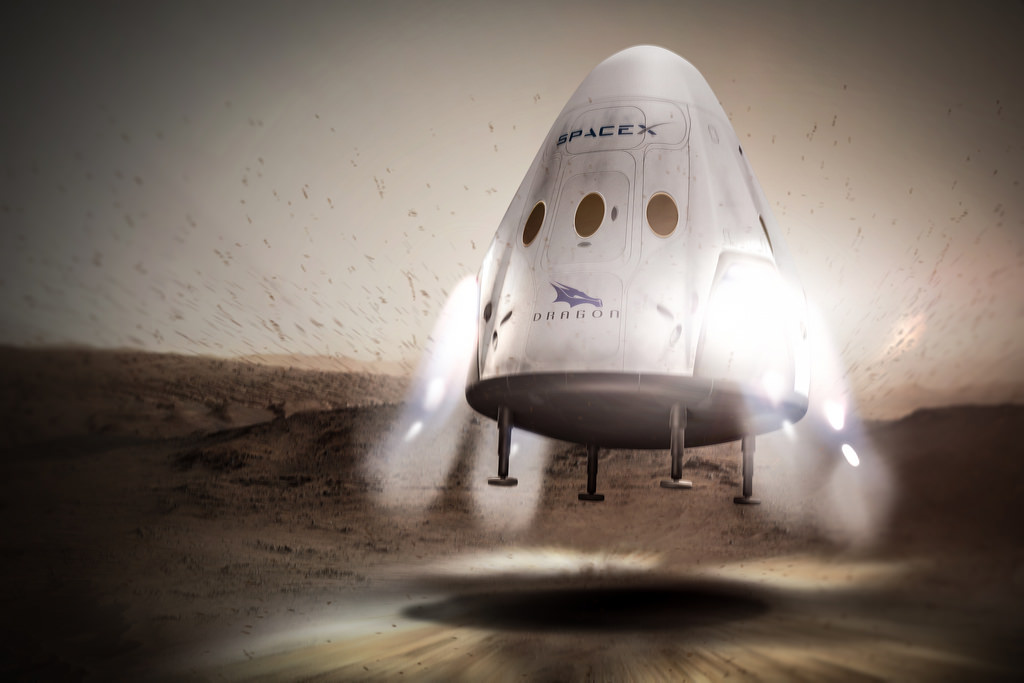 A Cápsula Dragon, da SpaceX, vai ser enviada para Marte