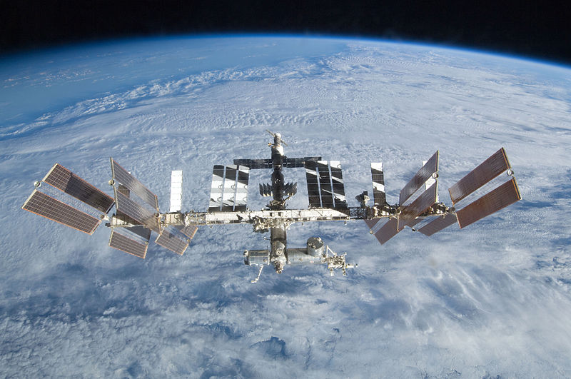 A ISS, Estação Espacial Internacional, em órbita