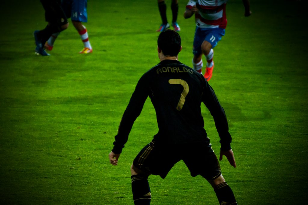 Cristiano Ronaldo em jogo da selecção nacional de futebol
