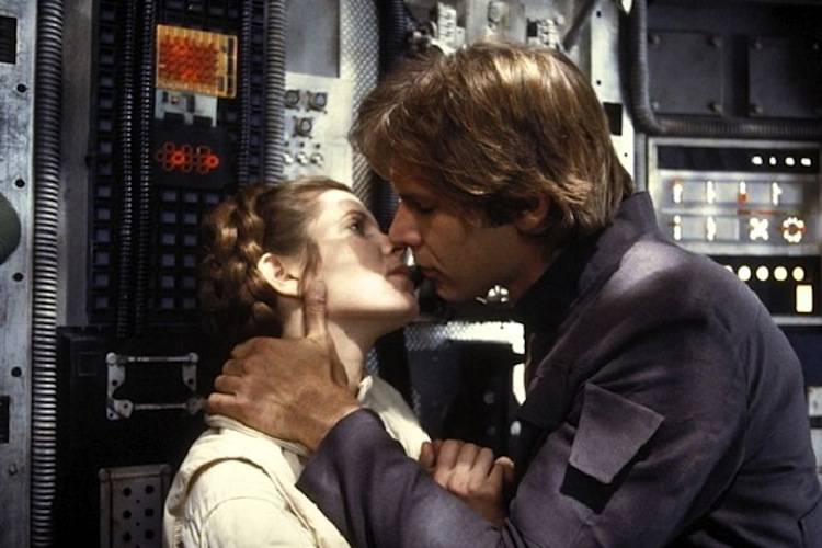 Carrie Fisher, Harrison Ford: princesa Leia e Han Solo. A Força estava com eles.