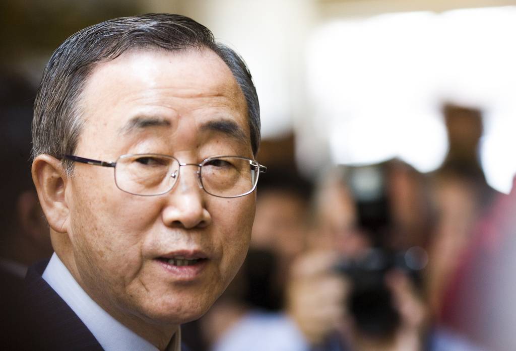 O secretário-geral da Organização das Nações Unidas, Ban Ki-moon