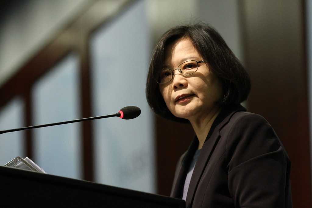 A presidente de Taiwan, Tsai Ing-wen