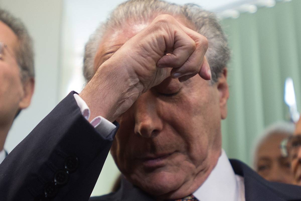 O presidente do Brasil, Michel Temer