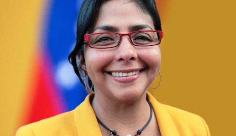A chanceler da Venezuela, Delcy Rodríguez