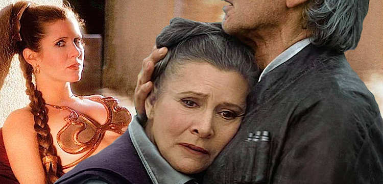 Carrie Fisher, a Princesa Leia (1983, 2015)