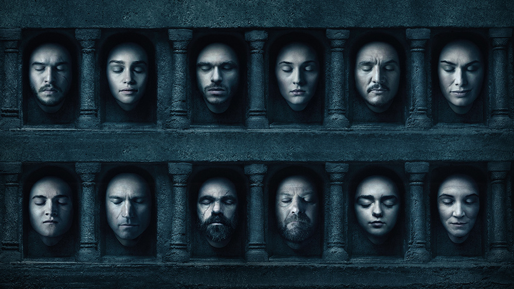 Cartaz da sexta temporada da série Game of Thrones