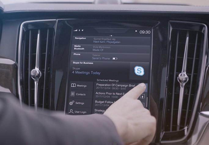 Volvo Cars inclui Skype for Business da Microsoft na nova Série 90