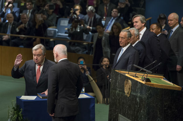 António Guterres presta juramento como novo Secretário Geral das Nações Unidas