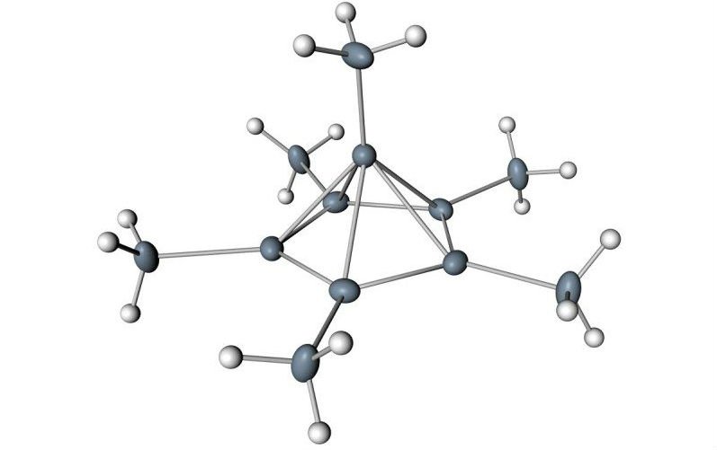 Molécula de hexametilbenzeno