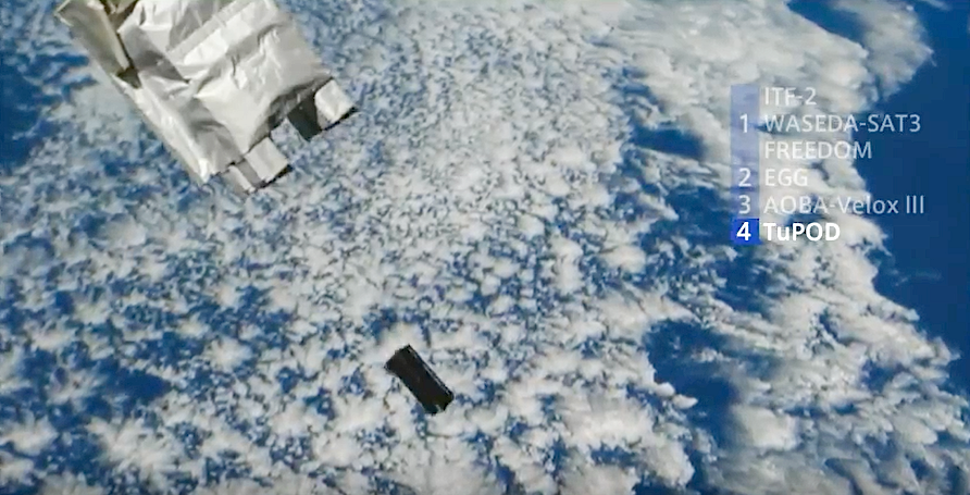 Lançamento do Tancredo-1 a partir da Estação Espacial Internacional
