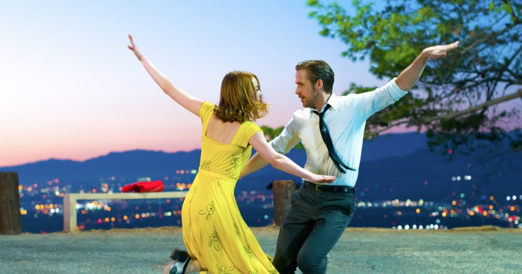 Emma Stone e Ryan Gosling no filme "La La Land", de Damien Chazelle