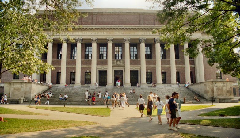 Biblioteca Widener, na Universidade de Harvard / Massachusetts