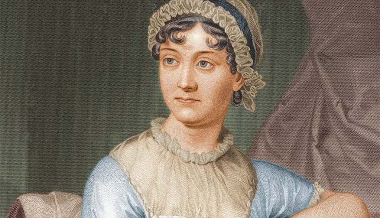 Retrato pintado da escritora inglesa Jane Austen
