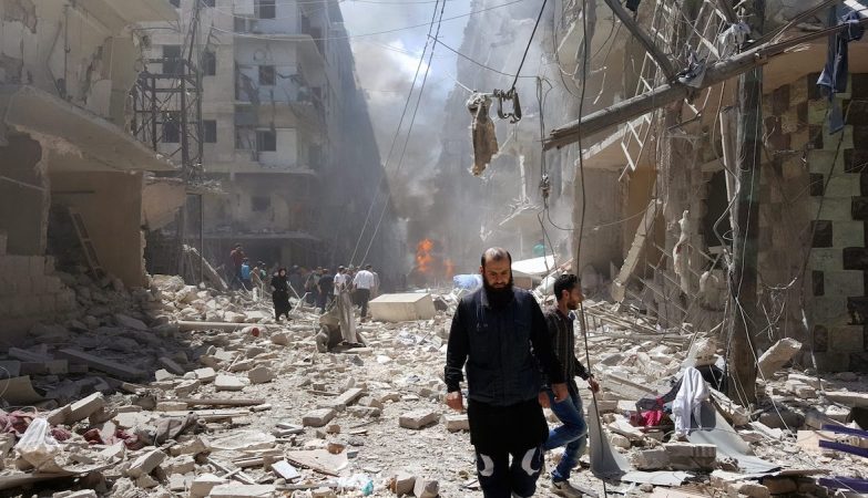 Bombardeio em Aleppo, Síria