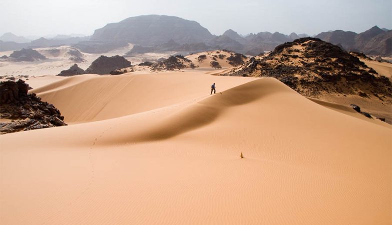 Deserto do Saara na Líbia