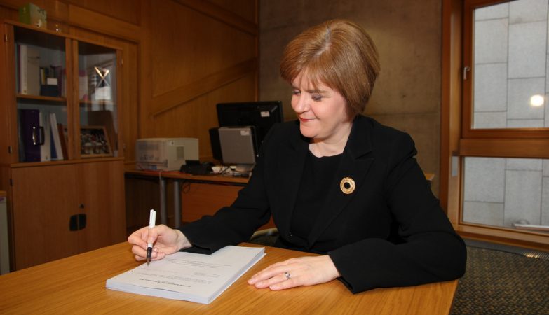 A primeira-ministra escocesa, Nicola Sturgeon