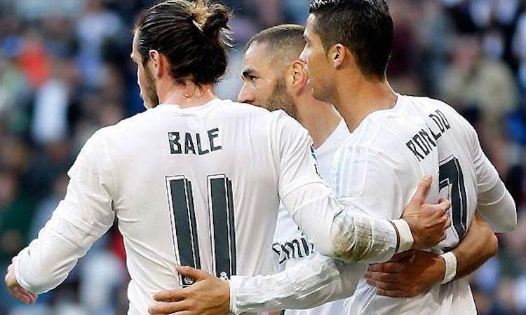 Gareth Bale, Karim Benzema, Cristiano Ronaldo, trio galático do Real Madrid