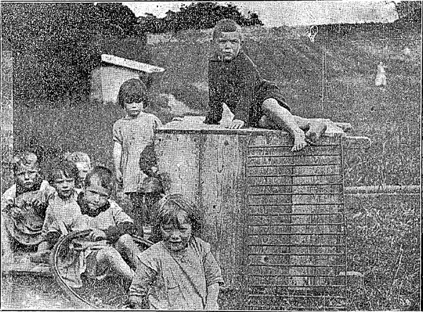 Fotos de algumas das crianças da Casa no Connaught Tribune, 21 de Junho 1924