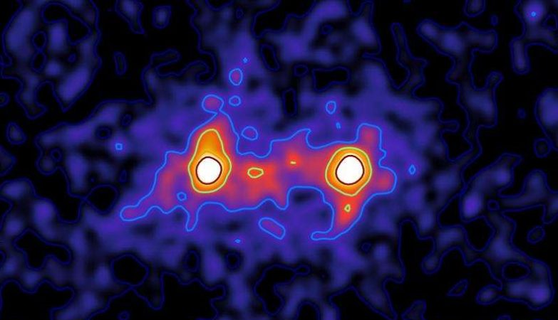 Primeira "imagem" de galáxias conectadas pela matéria escura
