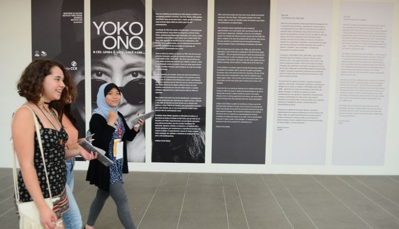 Exposição "O céu ainda é azul, você sabe... "da artista Yoko Ono, no Instituto Tomie Ohtake