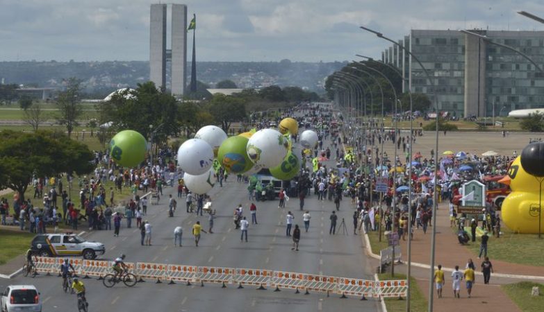 Brasília no dia da greve geral de 28 de abril
