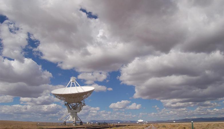 Radiotelescópio do Observatório Very Large Array (VLA) no Novo México, EUA