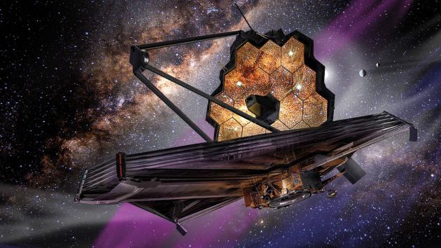 Representação artística do Telescópio Espacial James Webb
