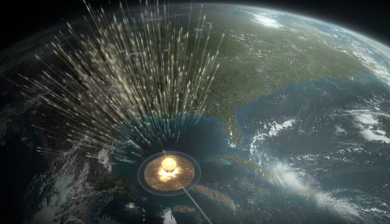 O asteroide que extinguiu os dinossauros atingiu a Terra com um energia equivalente a dez bilhões de bombas de Hiroshima 
