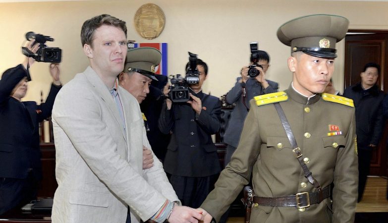 O estudante norte-americano Otto Warmbier, de 22 anos, libertado pela Coreia do Norte