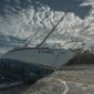 Furacão Irma atirou "barco fantasma" para praia na costa da Flórida