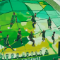 Atletas vítimas do acidente aéreo e "gol da vitória" são eternizados em mural no estádio da Chapecoense